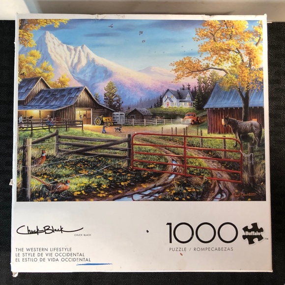 Buffalo Games - Country Life - Charles Black - The Western Lifestyle - 1000 Piec - Picture 1 of 5